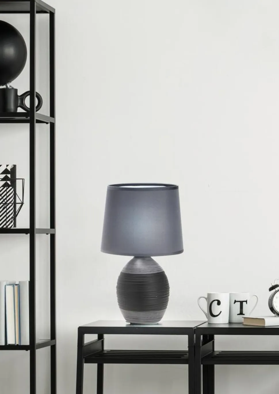 Lampa stołowa Ambon lampa gabinetowa 1x40W E14 czarny