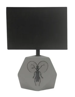 Lampa stołowa Animi lampa gabinetowa 1x40W E14 jasny szary
