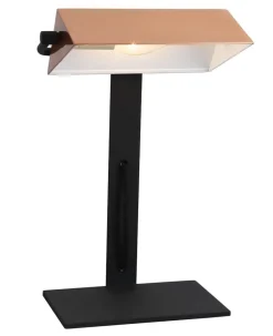 Lampa stołowa Bankier lampa gabinetowa 1x40W E14 miedziany