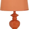 Lampa stołowa Berkane lampka 1x40W E14  pomarańczowa