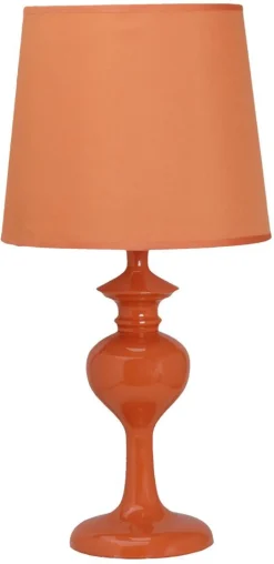 Lampa stołowa Berkane lampka 1x40W E14  pomarańczowa