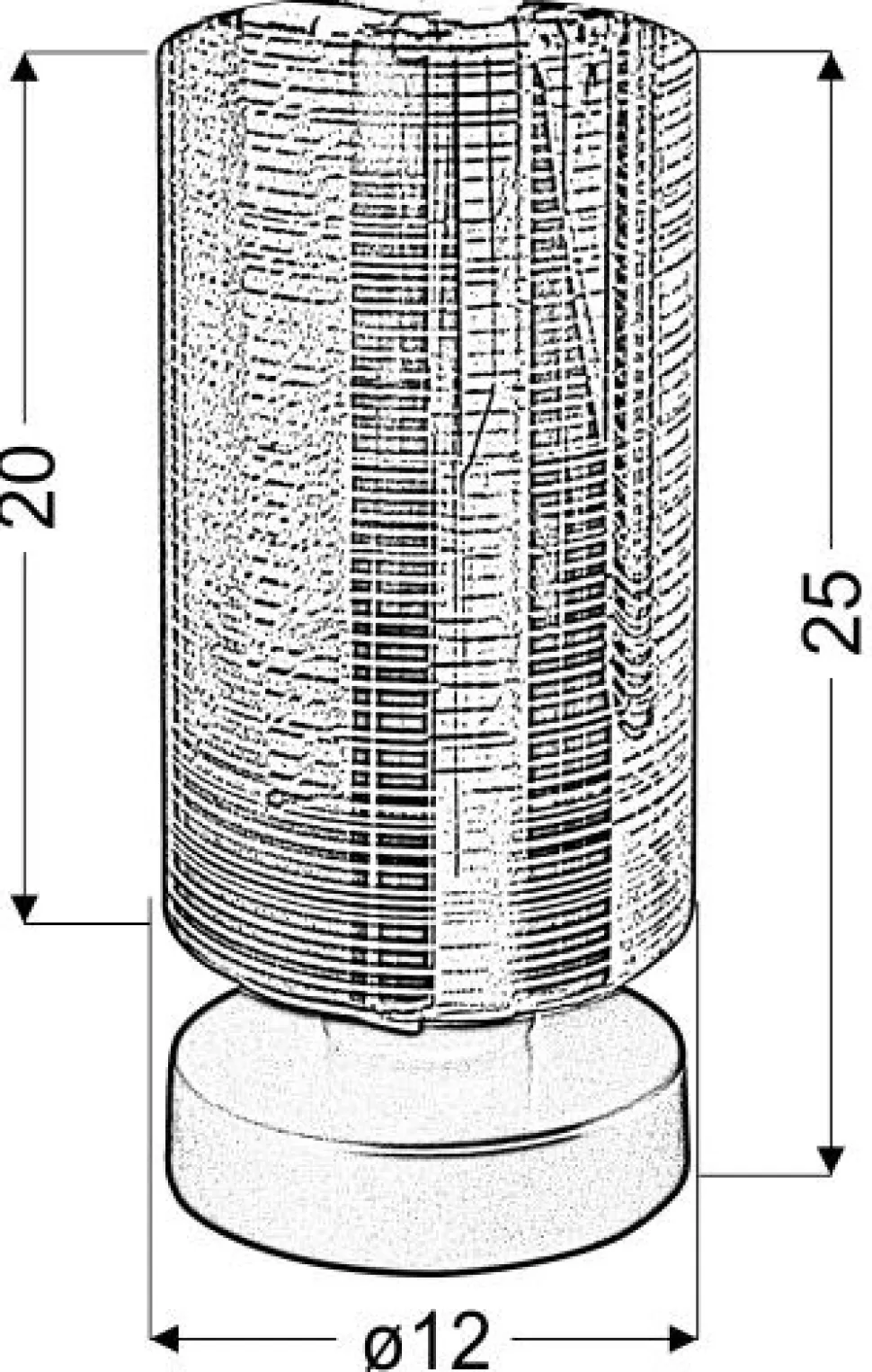 Lampa stołowa Cox 1x60W E27 chrom
