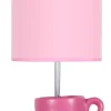 Lampa stołowa Cynka 1x60W E27 różowy