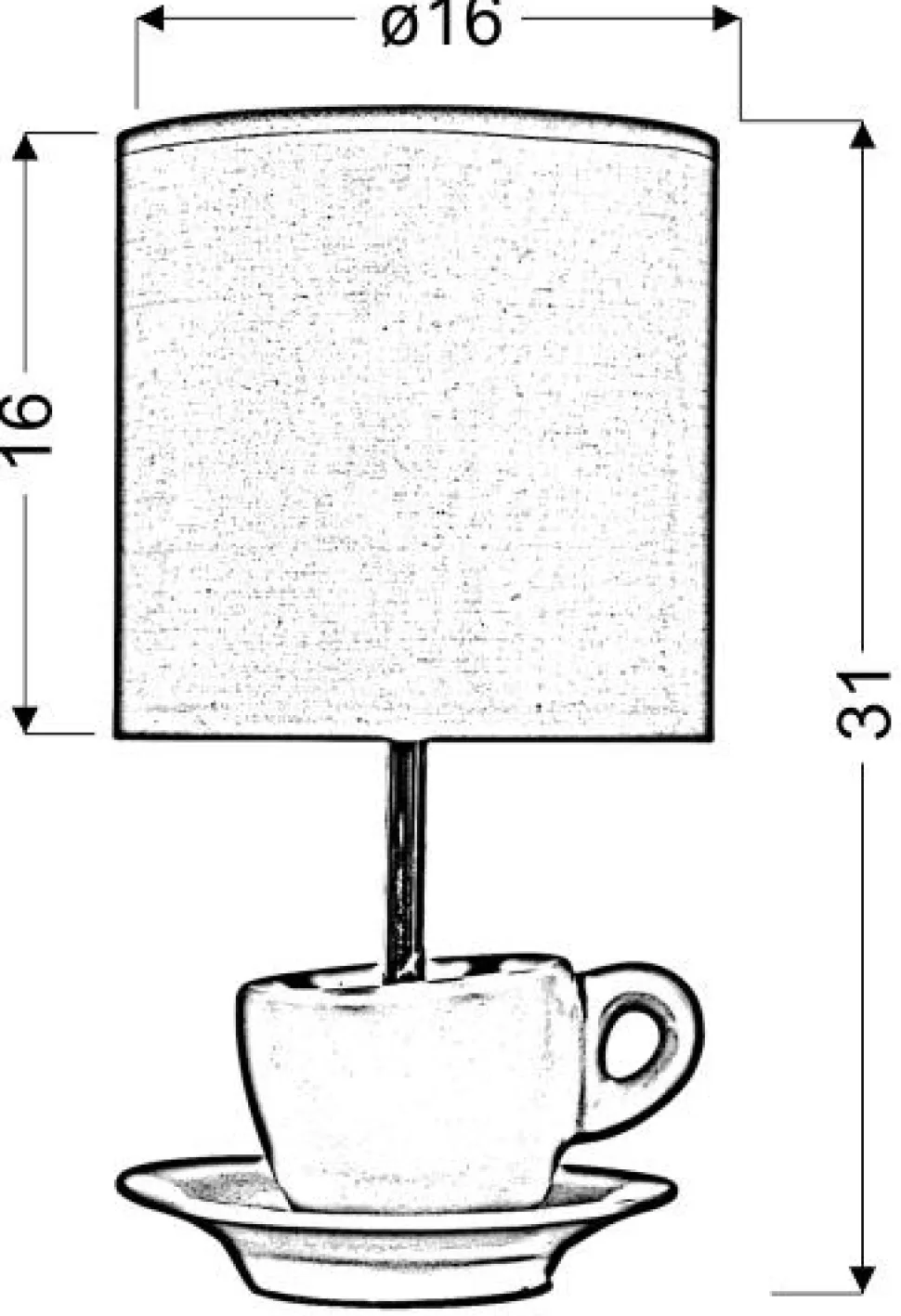 Lampa stołowa Cynka 1x60W E27 różowy
