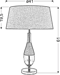 Lampa stołowa Eco 1 stożek 41x61 1x60W  E27