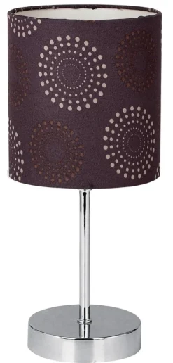 Lampa stołowa Emily 1x40W E14 brązowa