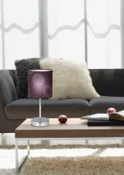 Lampa stołowa Emily 1x40W E14 brązowa