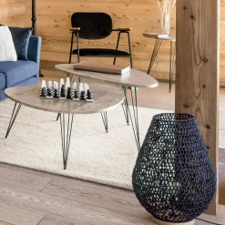 Lampa stołowa Etel 55cm czarna