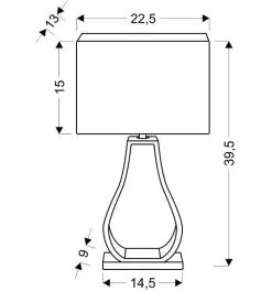 Lampa stołowa Femo lampa gabinetowa  1x60W E27 beżowy