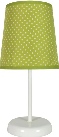 Lampa stołowa Gala lampka 1x40W E14  zielona w kropki