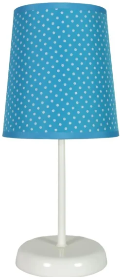 Lampa stołowa Gala lampka 1x40W E14 niebieska w kropki
