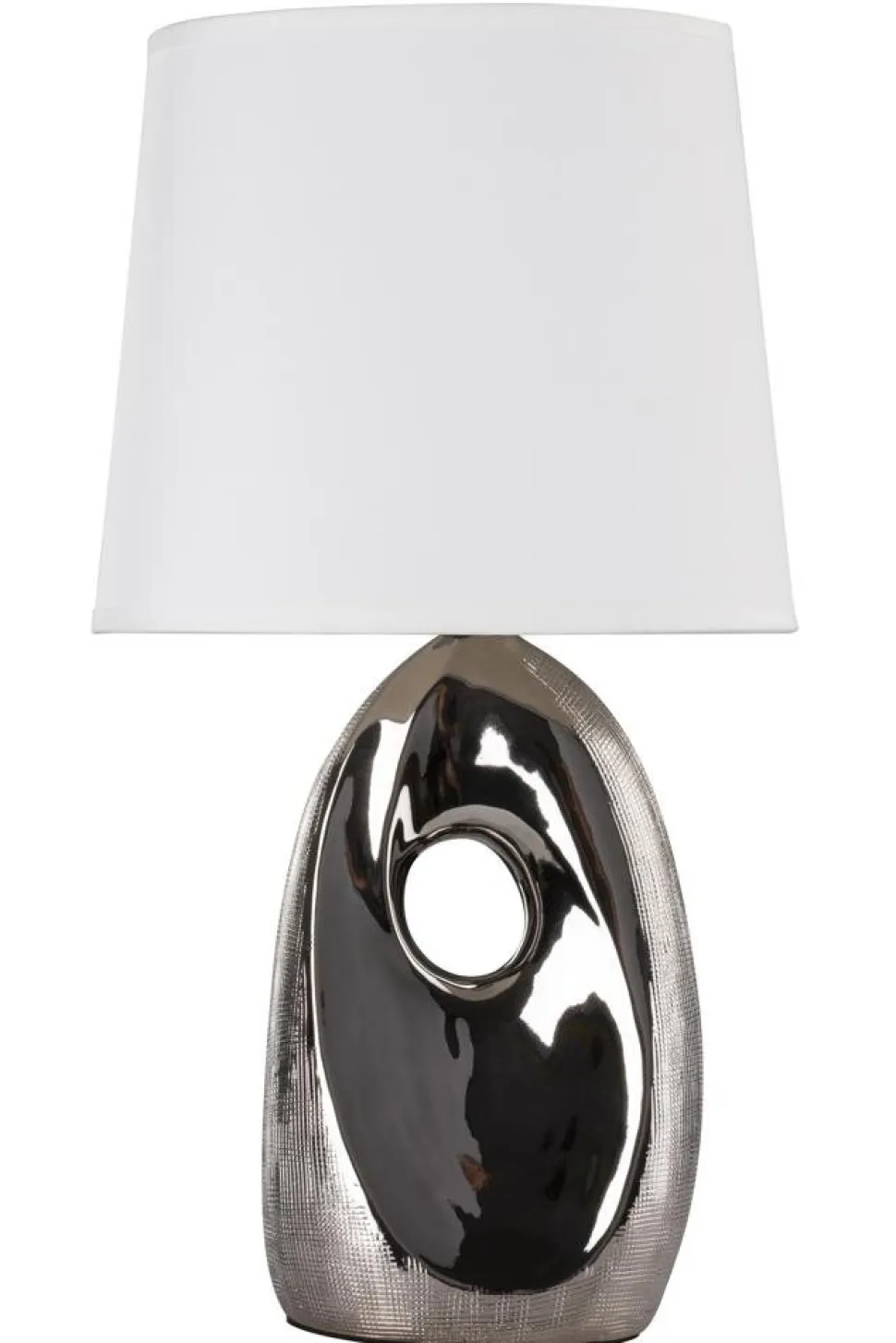 Lampa stołowa Hierro lampa gabinetowa 1x60W E27 srebrna