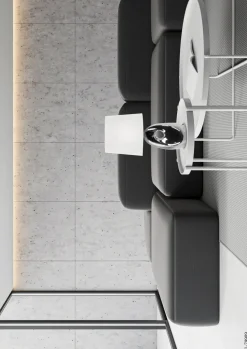 Lampa stołowa Hierro lampa gabinetowa  1x60W E27 srebrna