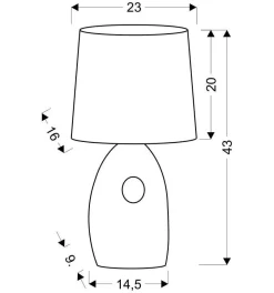 Lampa stołowa Hierro lampa gabinetowa 1x60W E27 srebrna