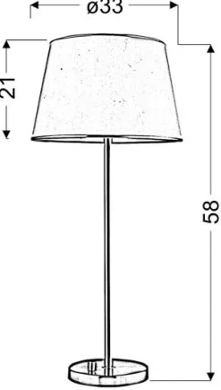 Lampa stołowa Ibis 1x40W E14 patyna