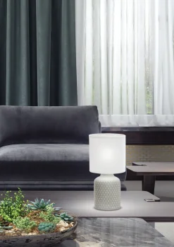 Lampa stołowa Iner lampa gabinetowa  1x40W E14 szary