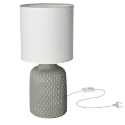 Lampa stołowa Iner lampa gabinetowa  1x40W E14 szary