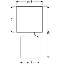 Lampa stołowa Iner lampa gabinetowa  1x40W E14 szary