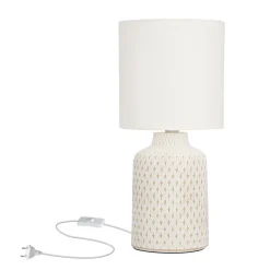 Lampa stołowa Iner lampa gabinetowa  1x40W E14 biały