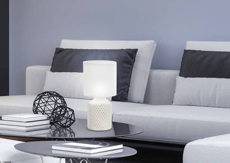 Lampa stołowa Iner lampa gabinetowa 1x40W E14 biały