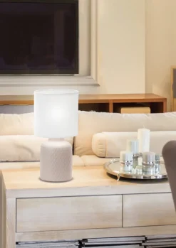 Lampa stołowa Iner lampa gabinetowa  1x40W E14 beżowy