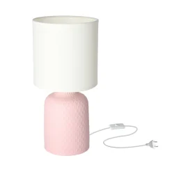 Lampa stołowa Iner lampa gabinetowa  1x40W E14 różowy