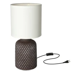 Lampa stołowa Iner lampa gabinetowa  1x40W E14 brązowy