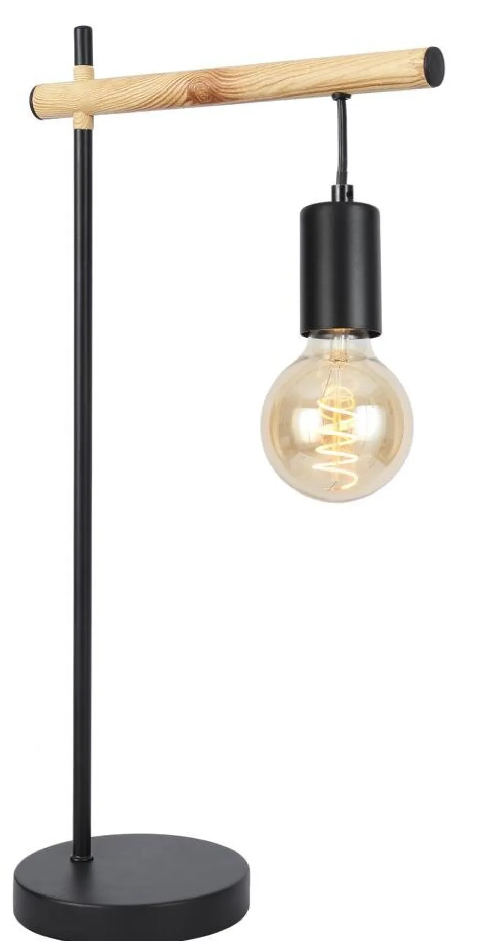 Lampa stołowa Izzy lampa gabinetowa 1x60W E27 czarny