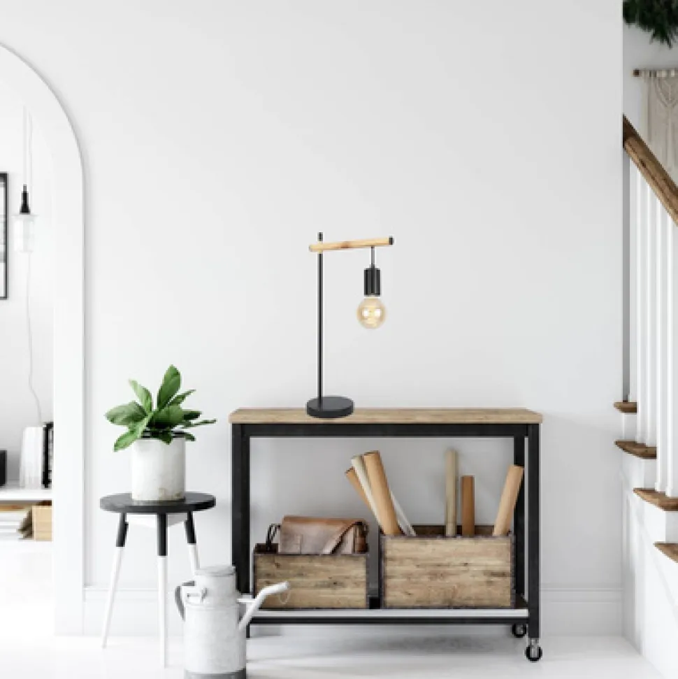 Lampa stołowa Izzy lampa gabinetowa 1x60W E27 czarny