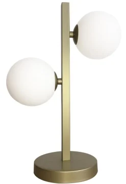 Lampa stołowa Kama 2x28W G9 mosiądz