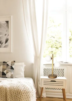 Lampa stołowa Kama 2x28W G9 mosiądz