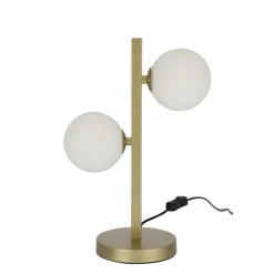 Lampa stołowa Kama 2x28W G9 mosiądz