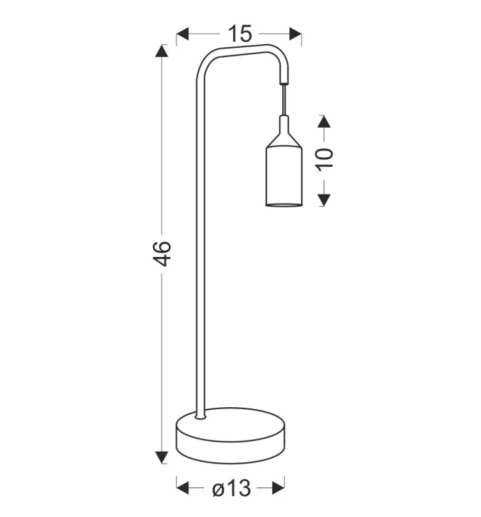 Lampa Stołowa Laren szary