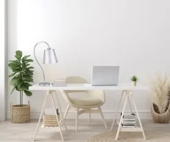 Lampa stołowa Luk 1x40W E14 chrom