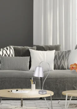 Lampa stołowa Luk 1x40W E14 chrom