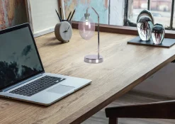 Lampa Stołowa Lukka Metalizowane Szkło