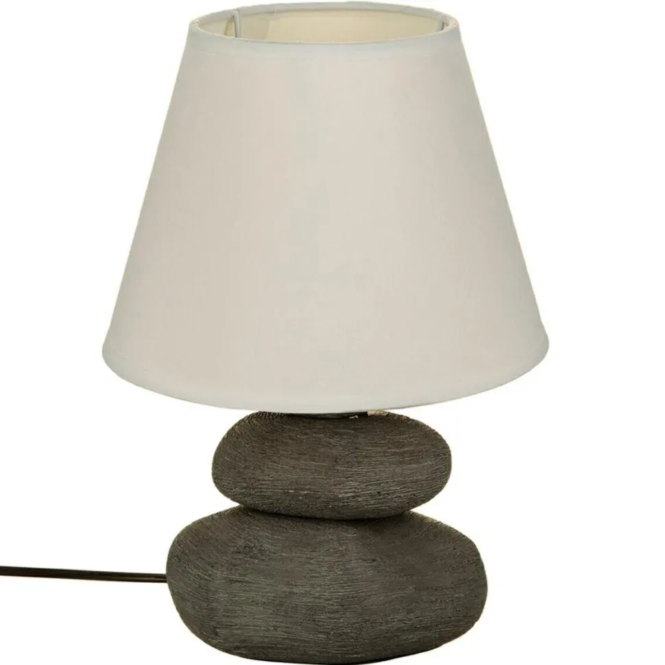 Lampa stołowa Mer ozdobna szara