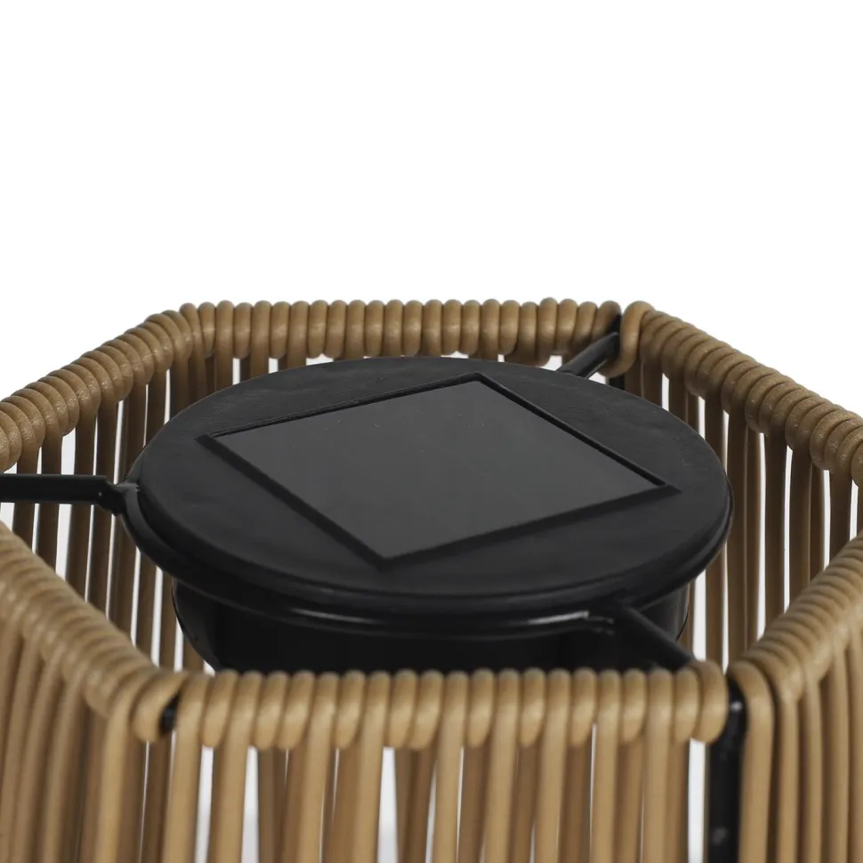 Lampa stołowa Merrill solarna beżowa