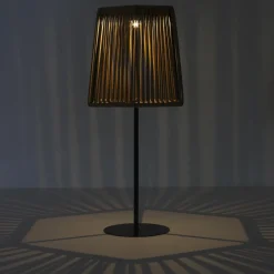 Lampa stołowa Merrill solarna beżowa