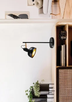 Lampa stołowa Reno czarny 1x40W E27 klosz czarny