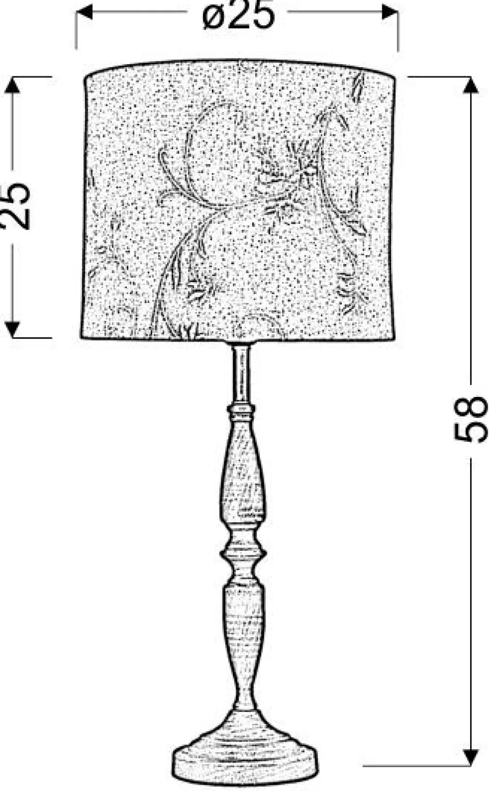 Lampa stołowa Safari 1x60W E27