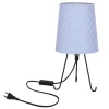 Lampa stołowa Smally czarny 1x40 E14  abażur parilla niebieski