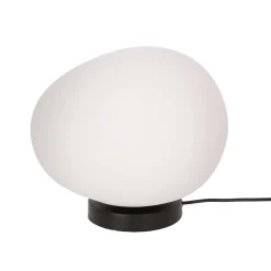 Lampa stołowa STONES czarny 30cm 1x40W  E27 klosz biały