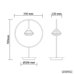 Lampa stołowa TIFFANY No. 1 T