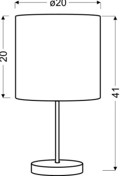 Lampa stołowa Timber 1x60W E27 dąb