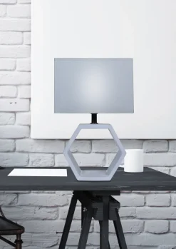 Lampa stołowa Vidal lampka ceramiczna  1x40W E27 grafitowy