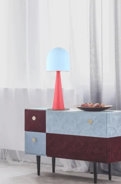 Lampa Stołowa Visby Niebieski, Czerwony