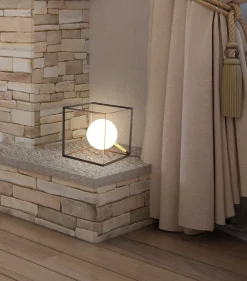 Lampa Stołowa Weert 200 czarny, złoty