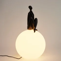 Lampa stołowa WOMAN-3 czarna 35 cm