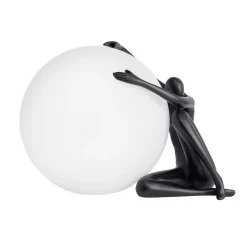 Lampa stołowa WOMAN-1 czarna 47 cm
